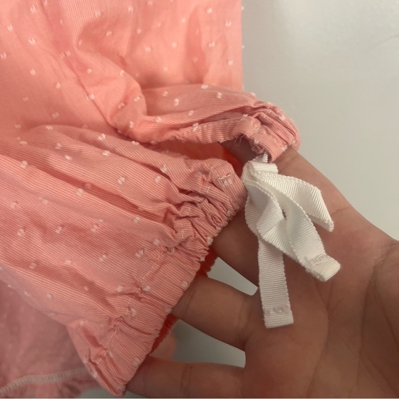 Victoria's Secret Pink Textured Dot Off Shoulder Romper Shorts  size large - Picture 4 of 6